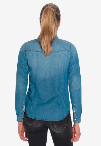 Le Temps Des Cerises Regular fit Blouse 'JUANITA' in Blue