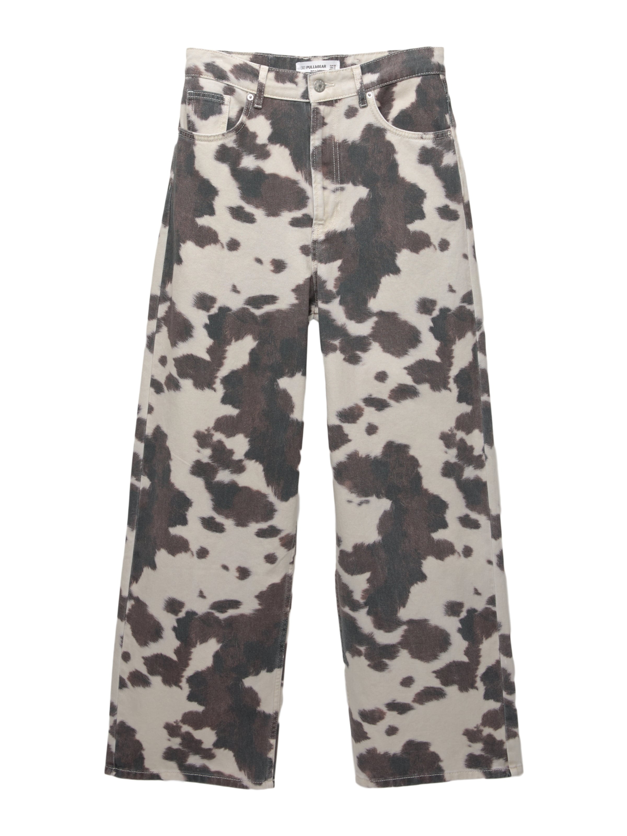 Pull&Bear Baggy Jeans in Braun: Vorderseite