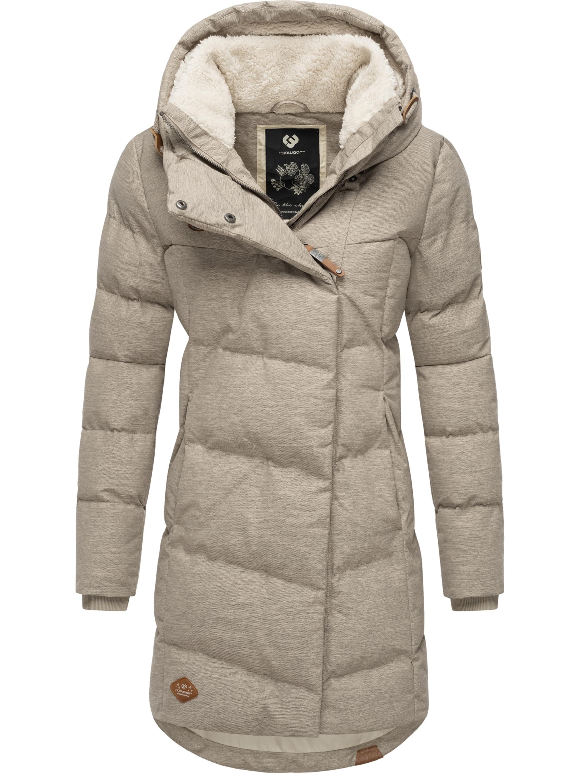 Ragwear Wintermantel 'Pavla' in Beige: voorkant