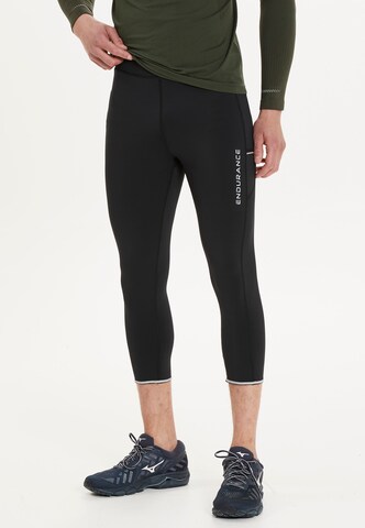 ENDURANCE Skinny Workout Pants 'Energy' in Black: front