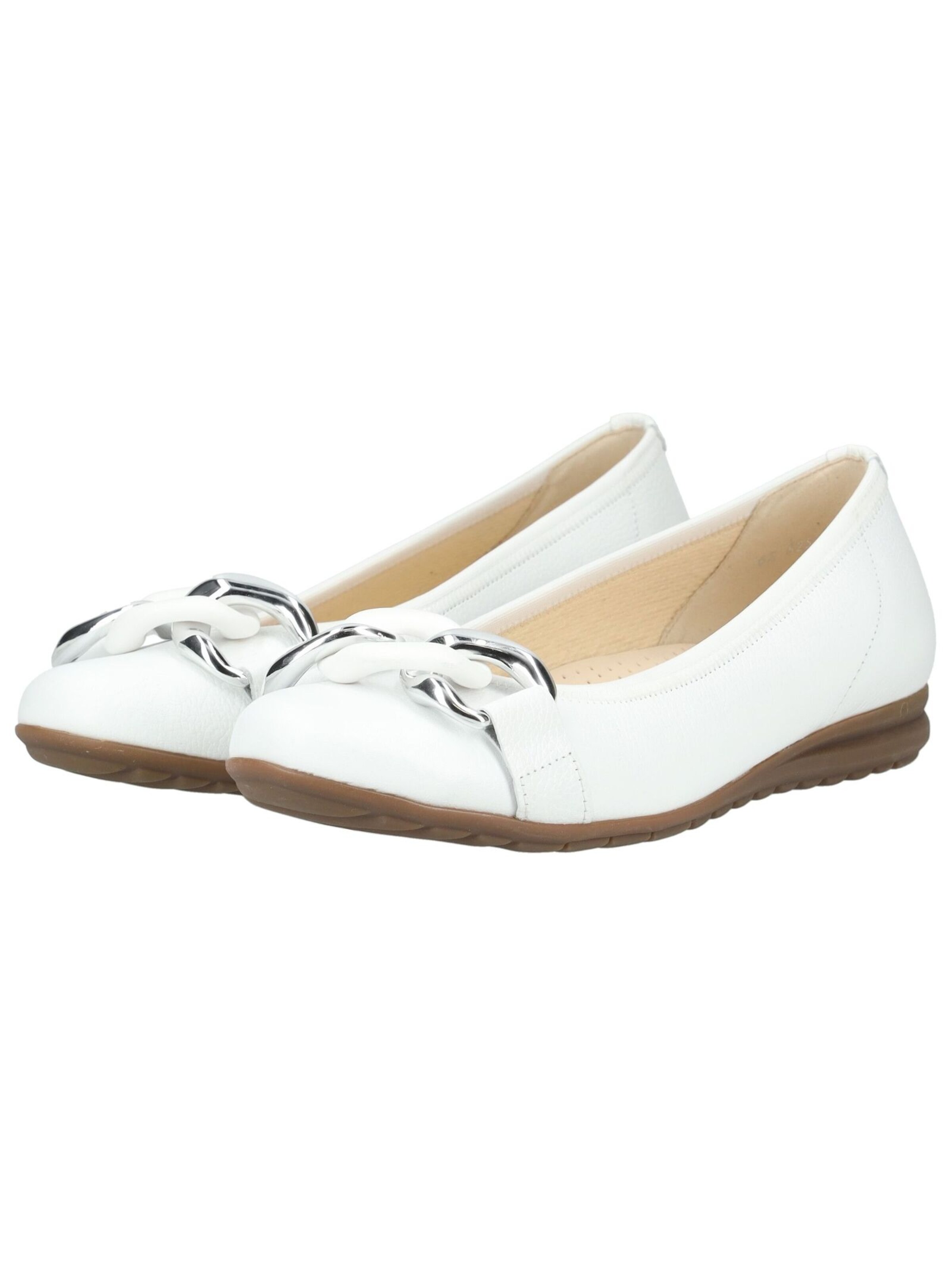GABOR Ballet Flats in White