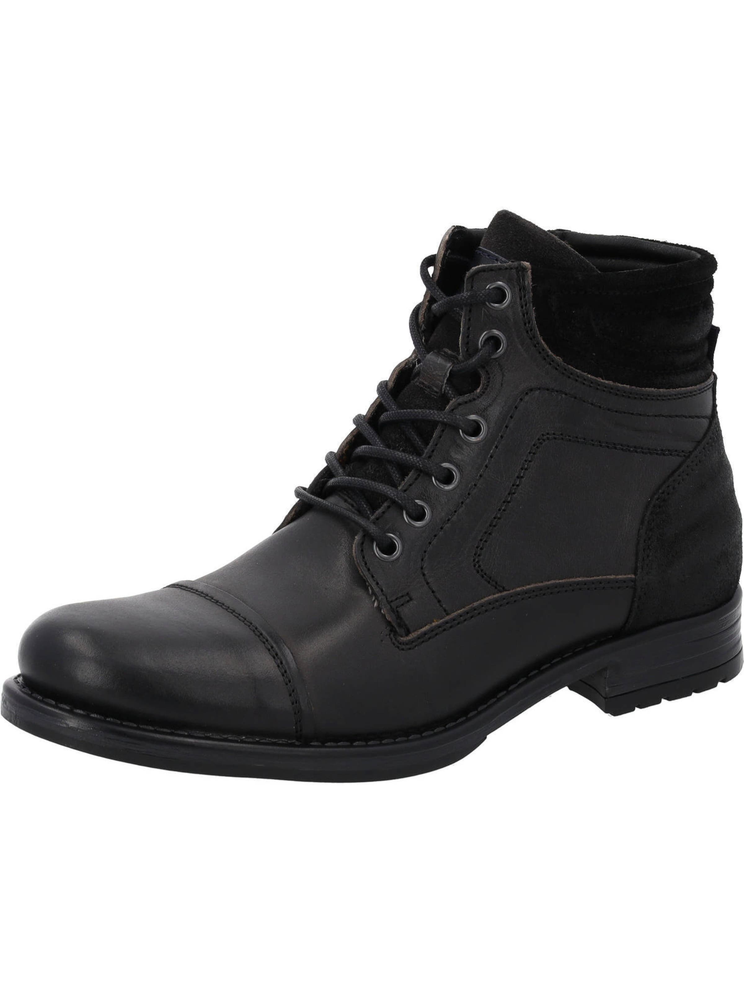 Palado Μπότες με κορδόνια 'Ferben' σε μαύρο: μπροστά