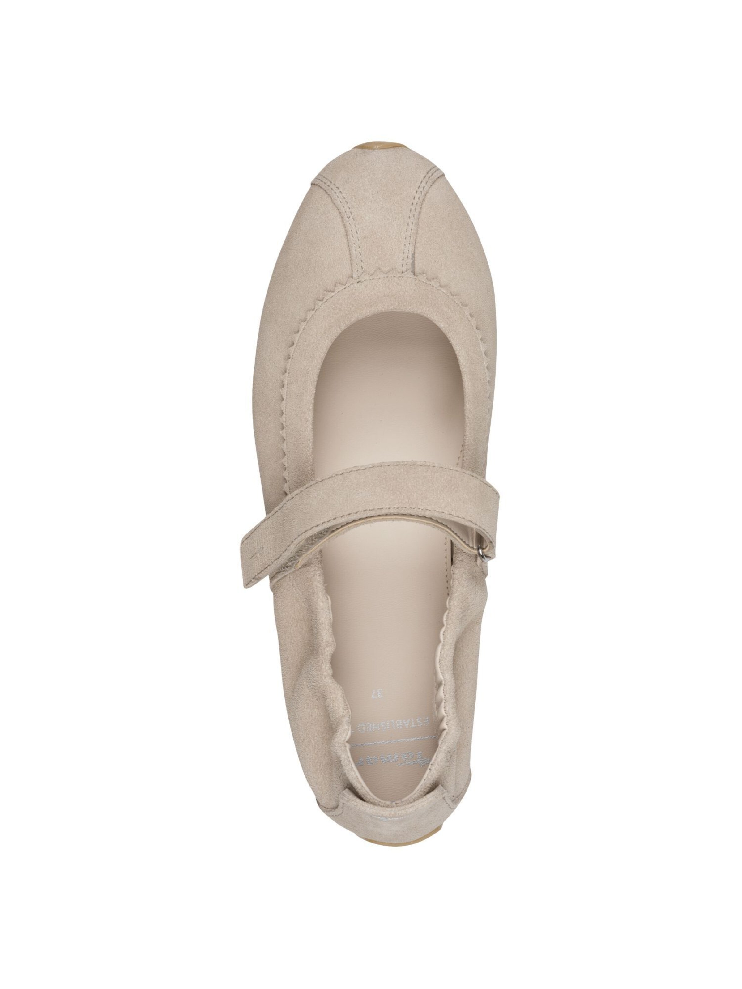 Tamaris Ballerina met riempjes in Beige