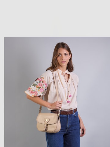 The Bridge Crossbody bag in Beige: front