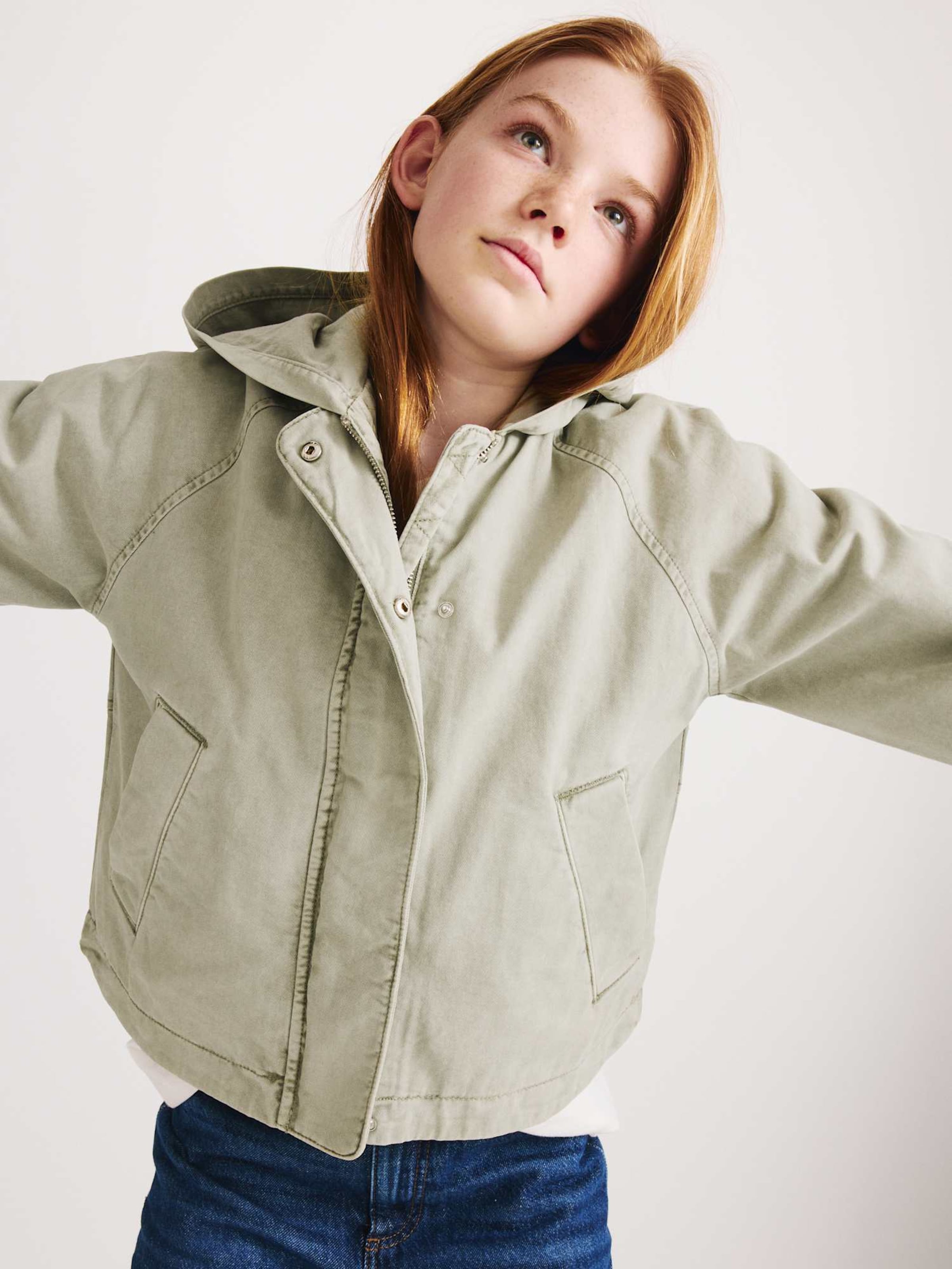 Giacca di mezza stagione di Marks & Spencer in verde: frontale