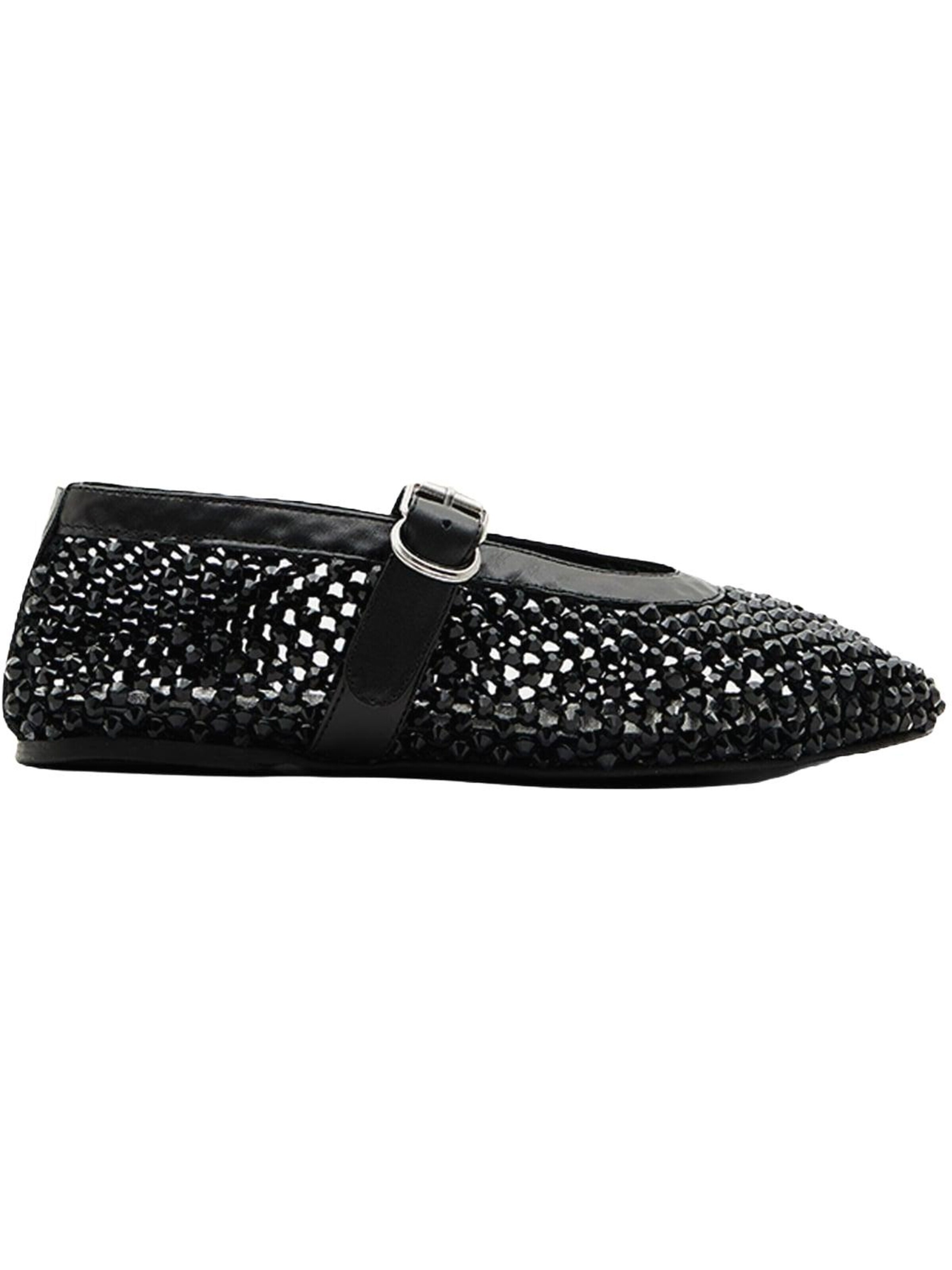 Desa Strap ballerina 'Mary Jane Flats' in Black