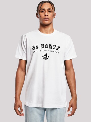 F4NT4STIC Shirt 'Go North' in White | ABOUT YOU