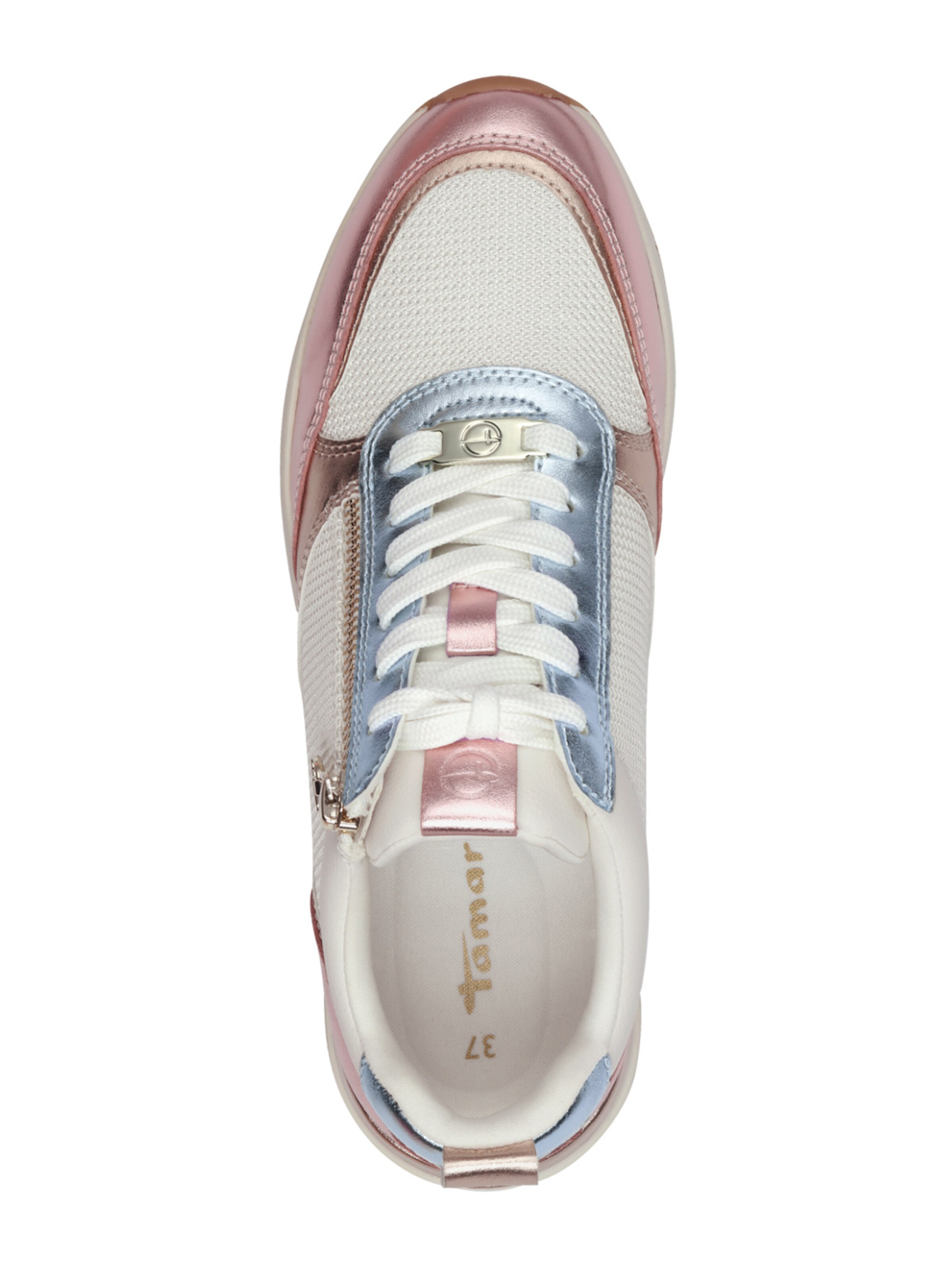 Tamaris Sneakers laag in Zilver