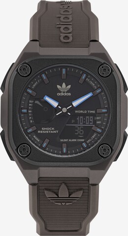 ADIDAS ORIGINALS Analog Watch ' Ao Street City Tech One ' in Brown: front