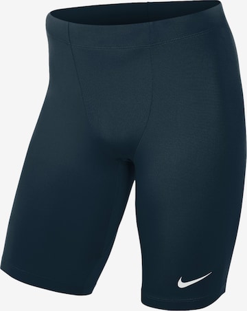 NIKE Skinny Sporthose in Blau: Vorderseite