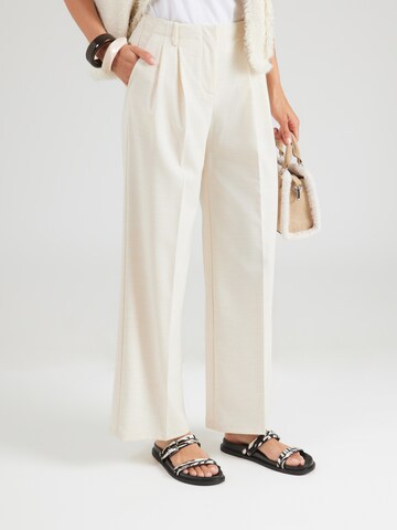 VERO MODA - Pierna ancha Pantalón plisado 'VMABRIL' en beige: frente