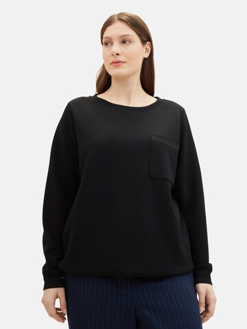 Tom Tailor Women + Μπλούζα φούτερ σε μαύρο