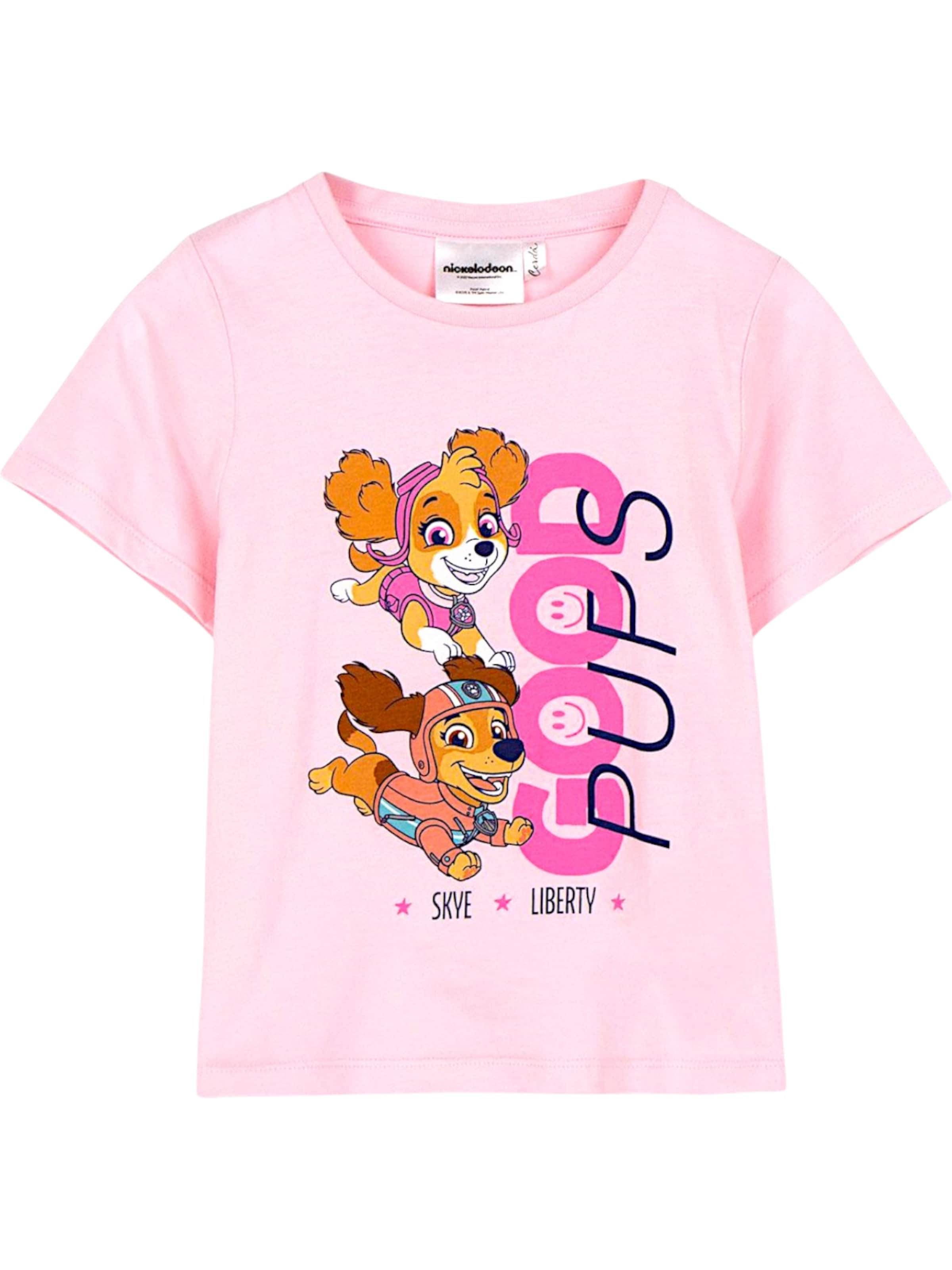 Paw Patrol Shirt 'Skye & Liberty'‌‌‌‌‌‌‌‌ in Pink: Vorderseite