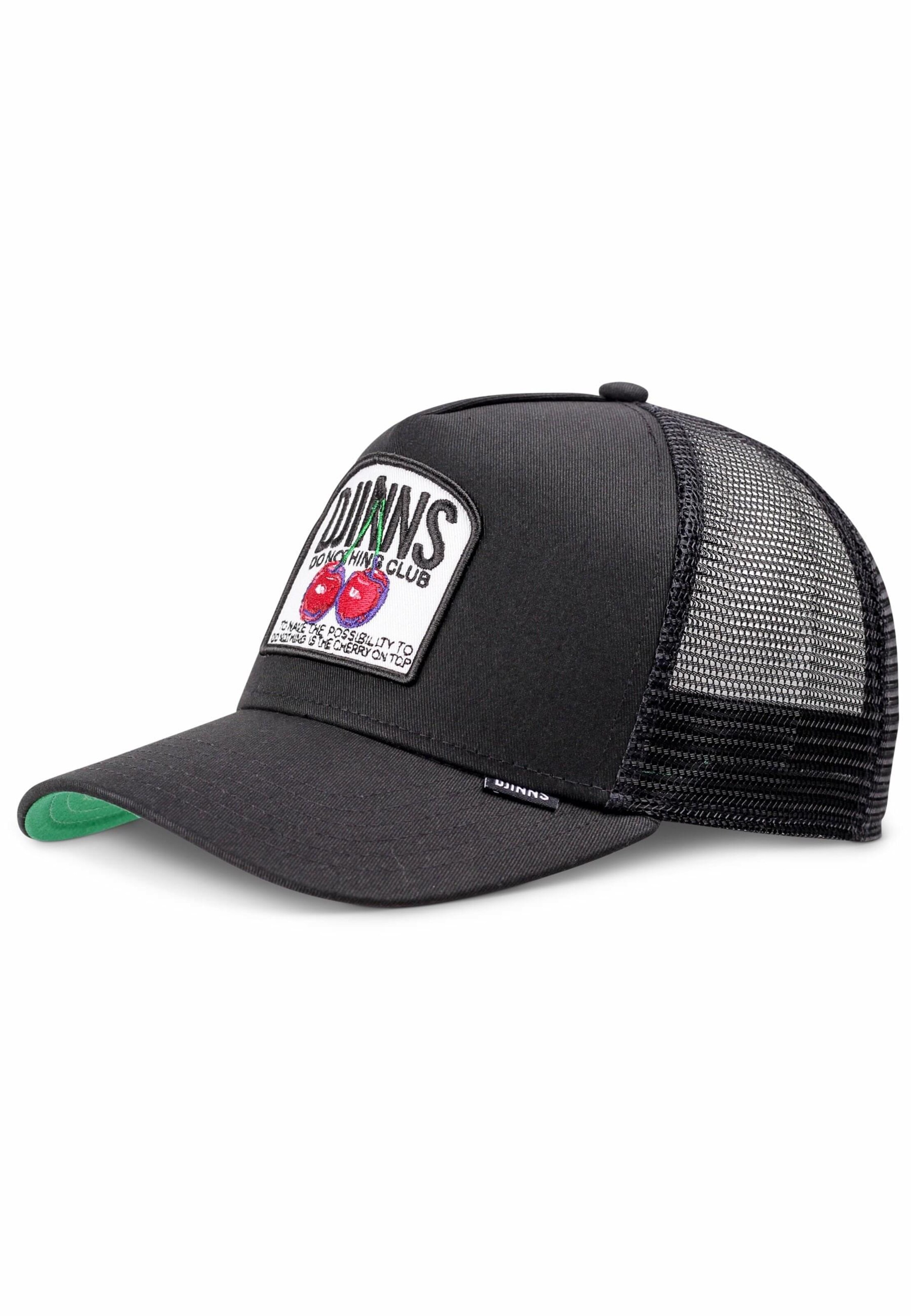 DJINNS Cap 'HFT DNC Cherry' in Schwarz: Vorderseite