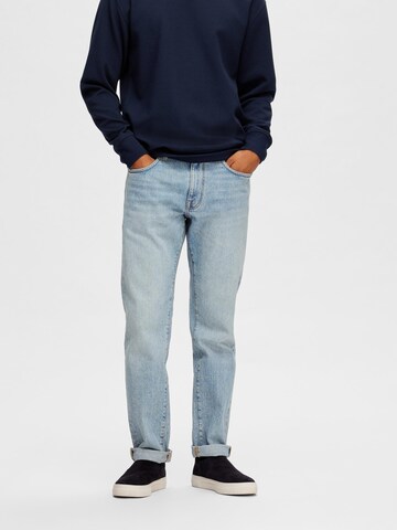 SELECTED HOMME Slimfit Kavbojke 'LEON' | modra barva