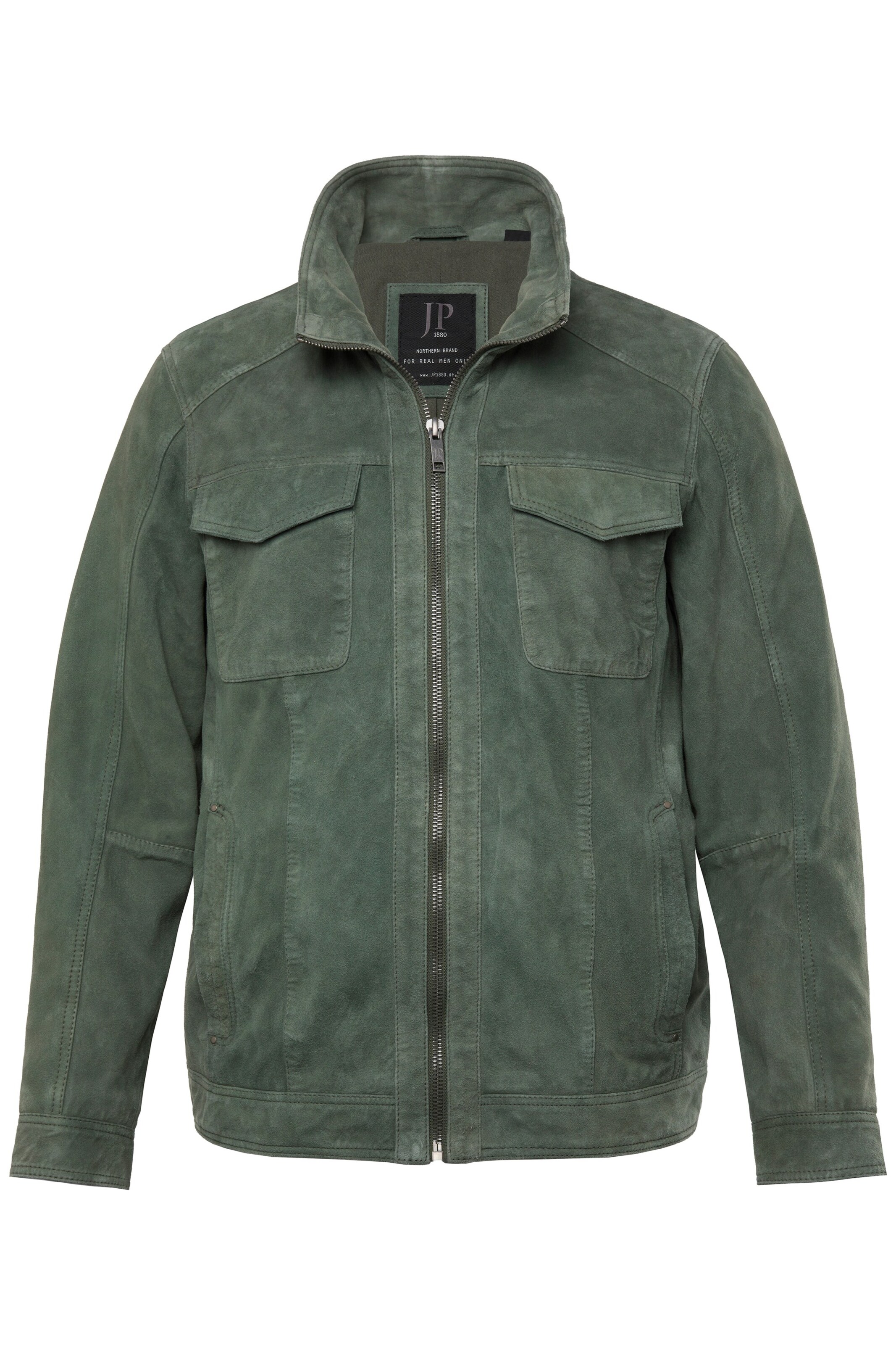 JP1880 Tussenjas in Grijs: voorkant