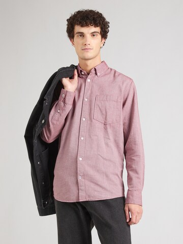 Regular fit Camicia di TOM TAILOR in rosso: frontale