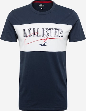 T-Shirt HOLLISTER en bleu : devant