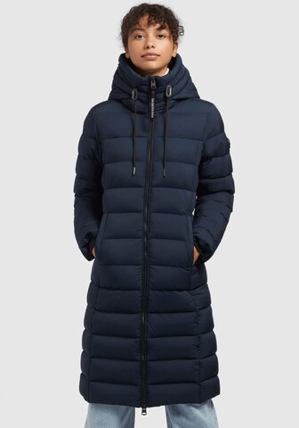 khujo Winter Coat in Blue: front