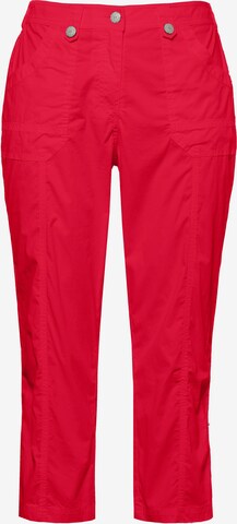 Ulla Popken Regular Broek in Rood: voorkant