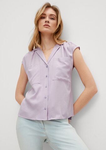 COMMA Blouse in Lila: voorkant