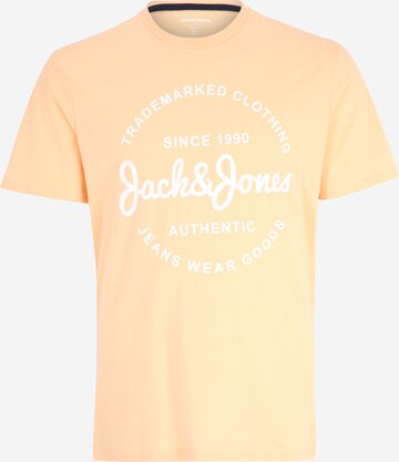 Jack & Jones Plus T-shirt 'FOREST' i orange: framsida