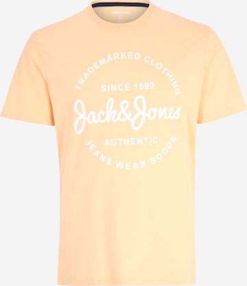 Jack & Jones Plus Skjorte 'FOREST' i oransje: forside
