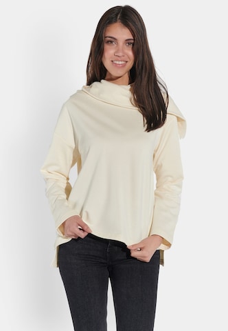 Vestino Sweatshirt in Beige: voorkant