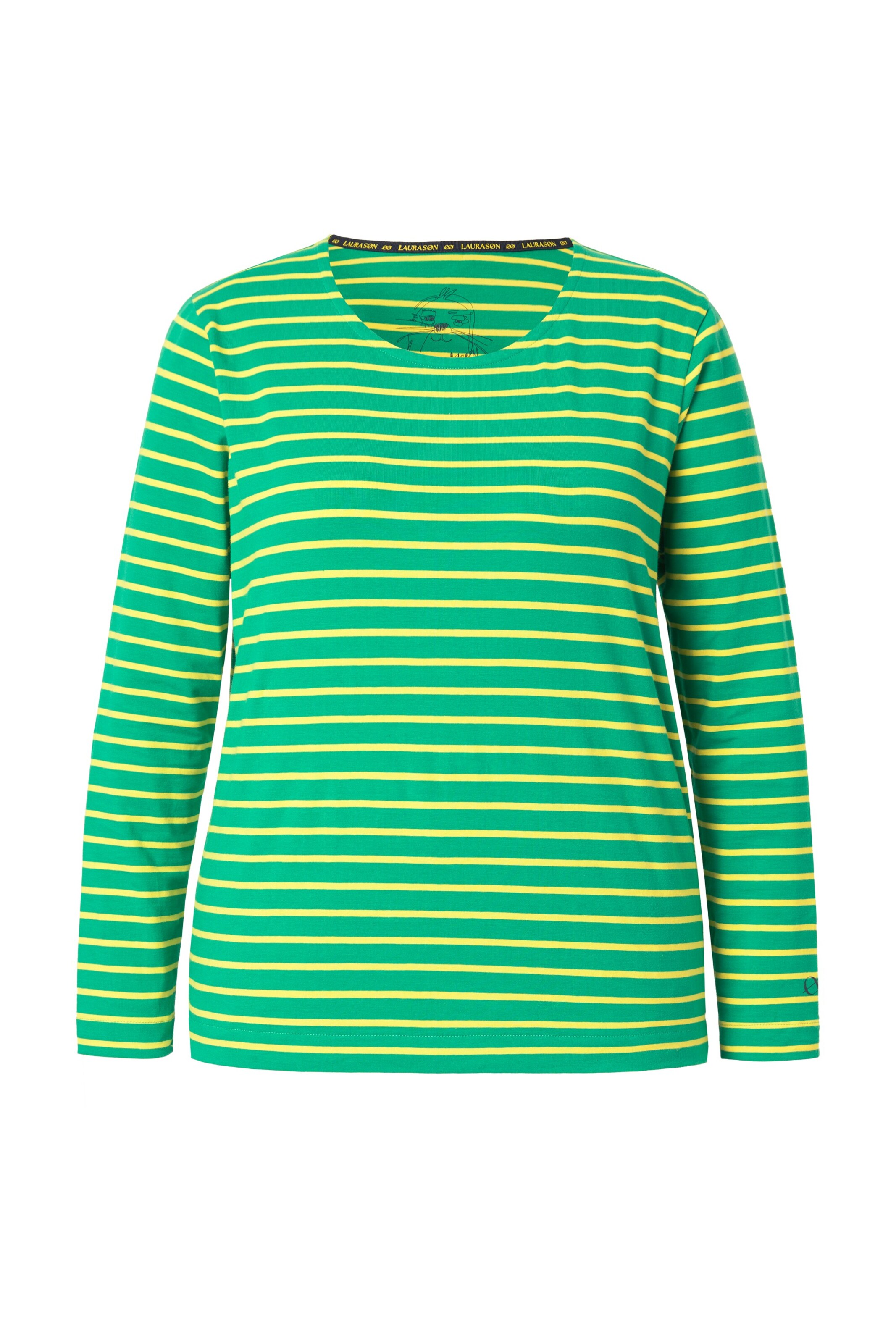 LAURASØN Shirt in Green: front