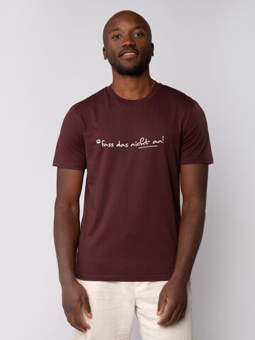 Watapparel T-Shirt 'Fass Das Nicht An ' in Rot: Vorderseite
