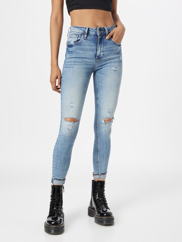 Coupe slim Jean River Island en bleu : devant