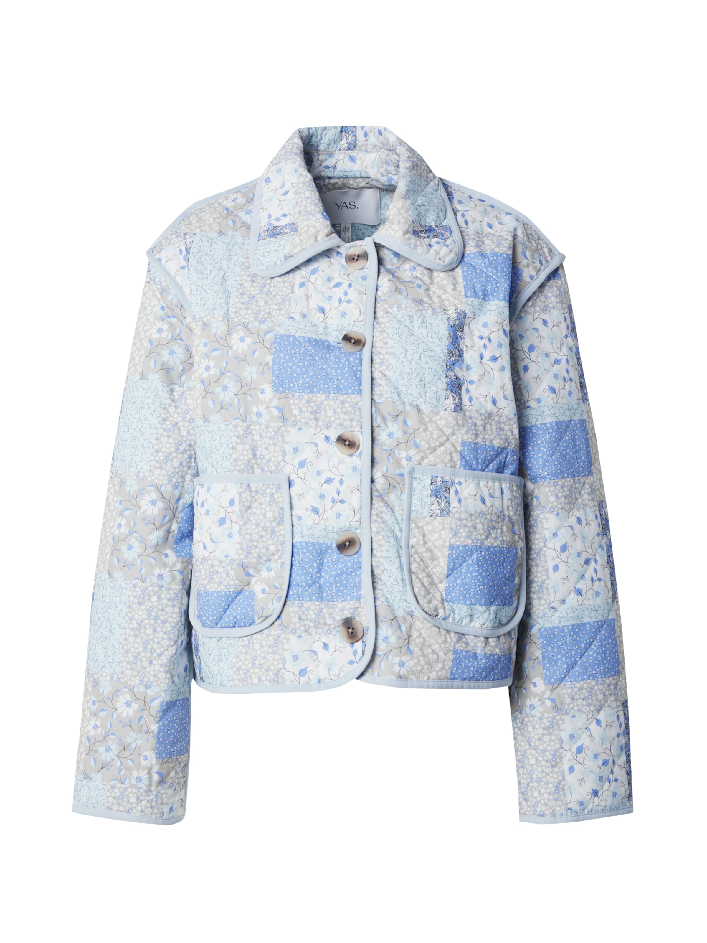 YAS Přechodná bunda 'YASLELOU' – modrá: přední strana