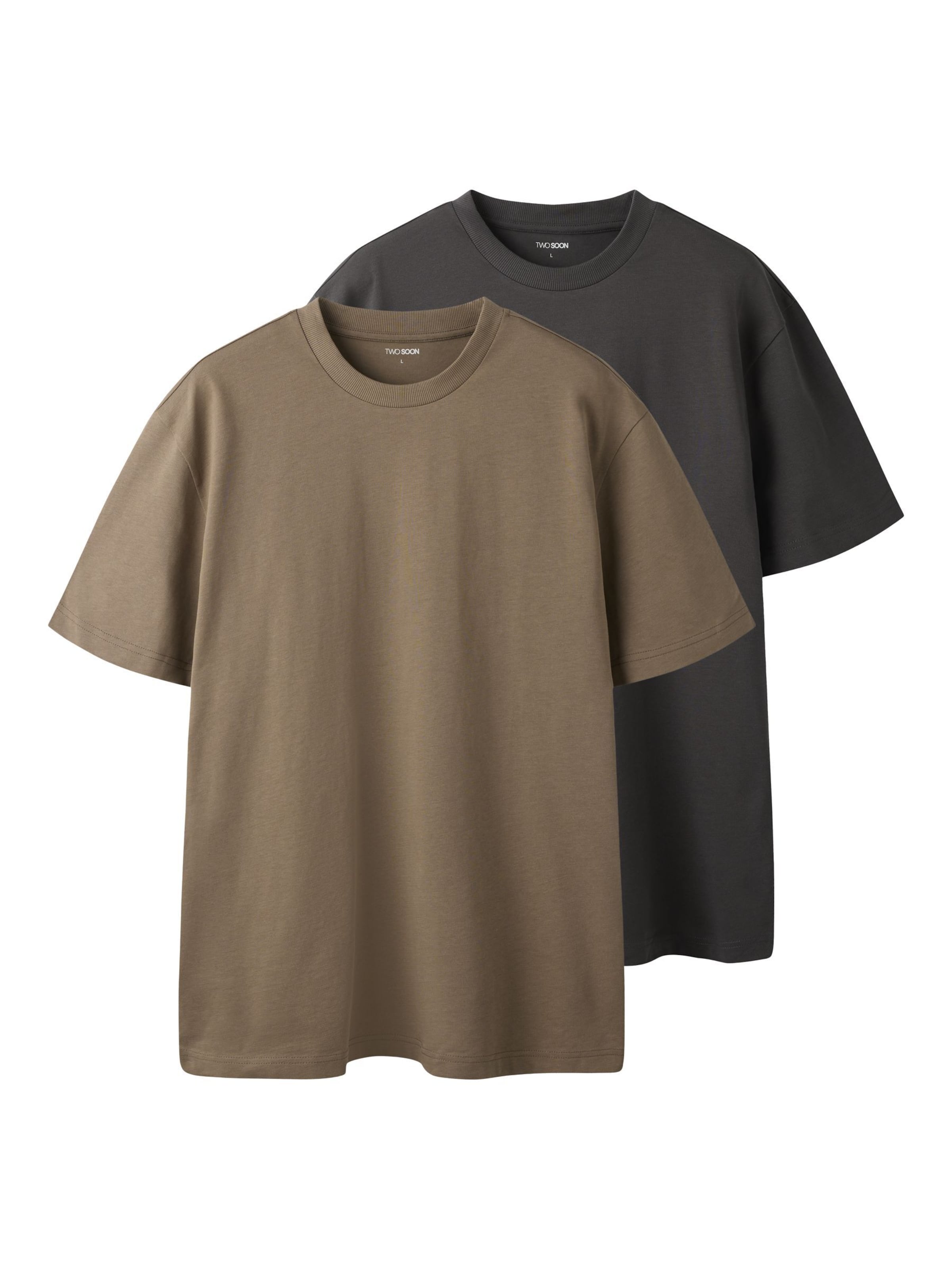 TWO SOON Shirt in Brown: front