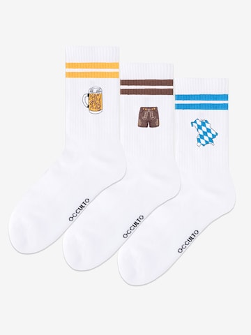 Occulto Athletic Socks 'Rio' in White