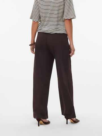 VERO MODA Wide Leg Hose 'VMBerlin' in Braun