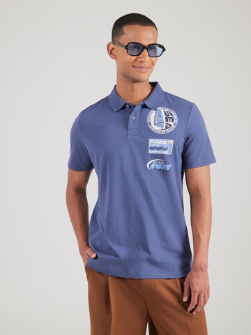 CAMP DAVID - Camiseta en azul: frente