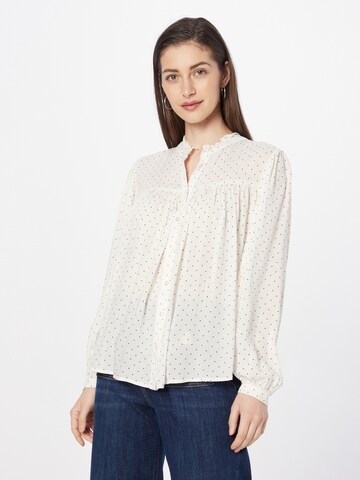 Lollys Laundry Blouse 'Cara' in Wit: voorkant
