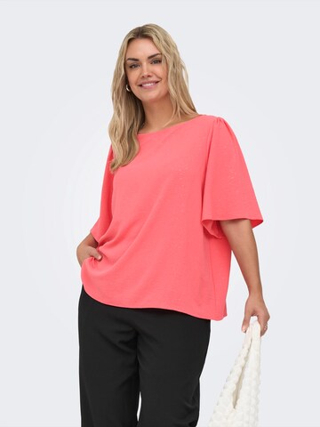 ONLY Carmakoma Bluse  'CARJOSEEʼ in Orange: Vorderseite