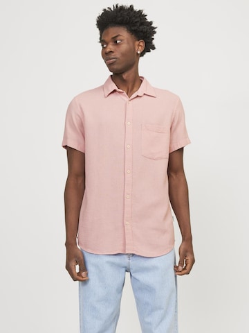 JACK & JONES Regular fit Overhemd in Roze: voorkant