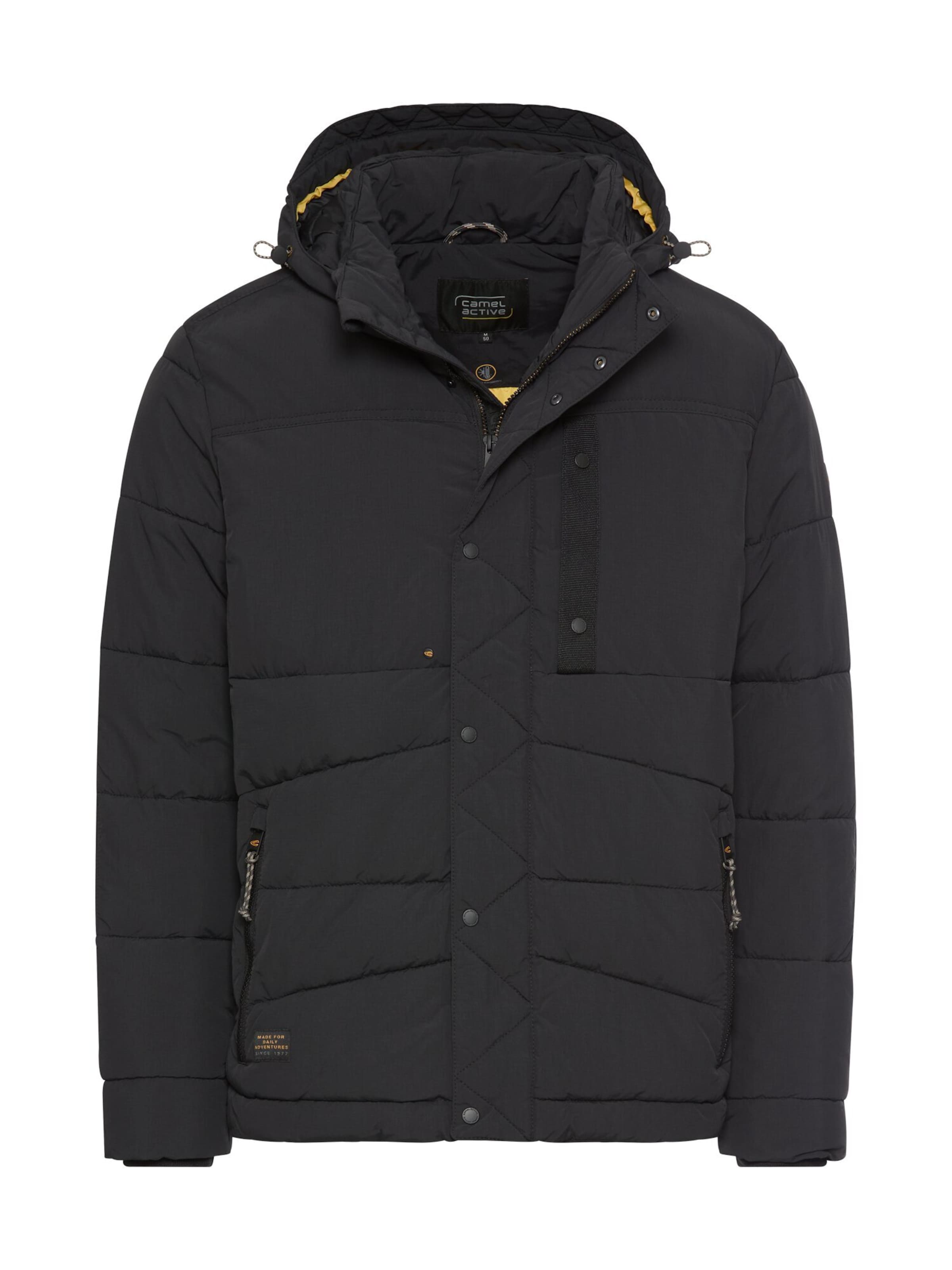 CAMEL ACTIVE Winter jacket in Black: front
