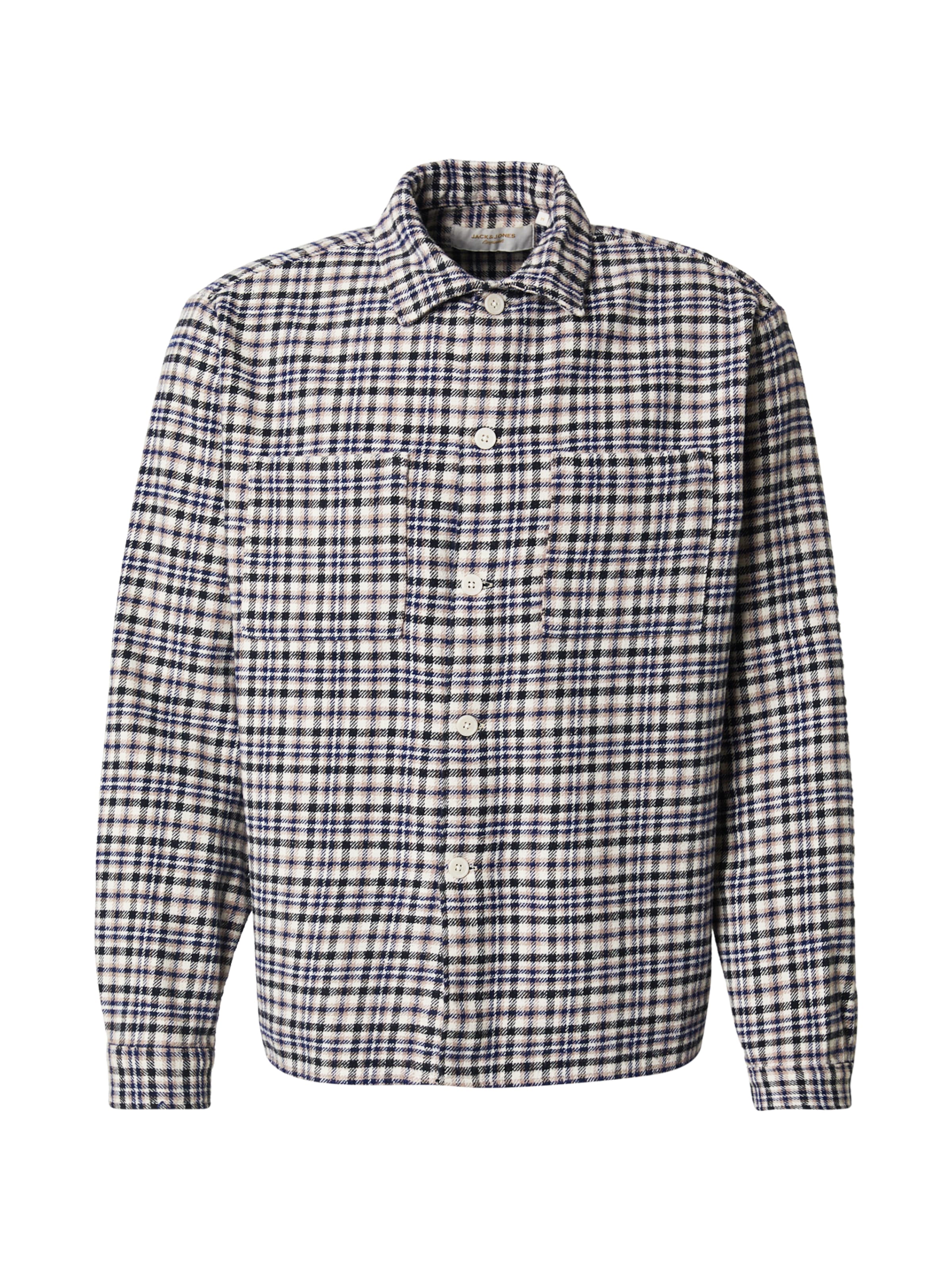 JACK & JONES Comfort Fit Skjorta 'JORBLEECKER' i brun: framsida