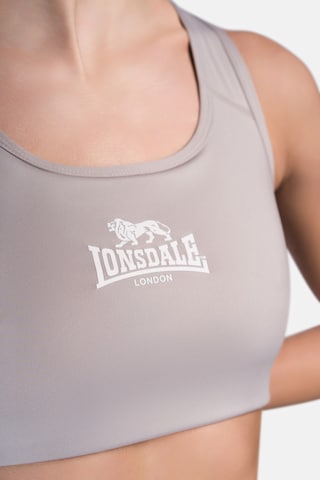 LONSDALE Bustier Sport-BH 'WARDOUR' in Grau