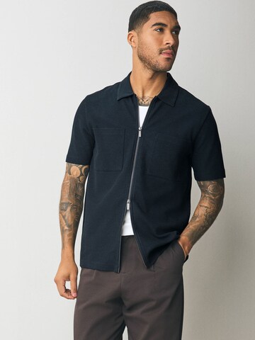 Next Regular fit Button Up Shirt in Blue: front
