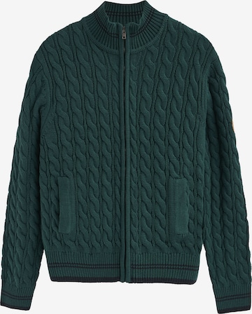 Polo Club Knit Cardigan in Green: front