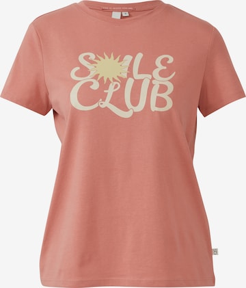 QS T-Shirt in Orange: Vorderseite