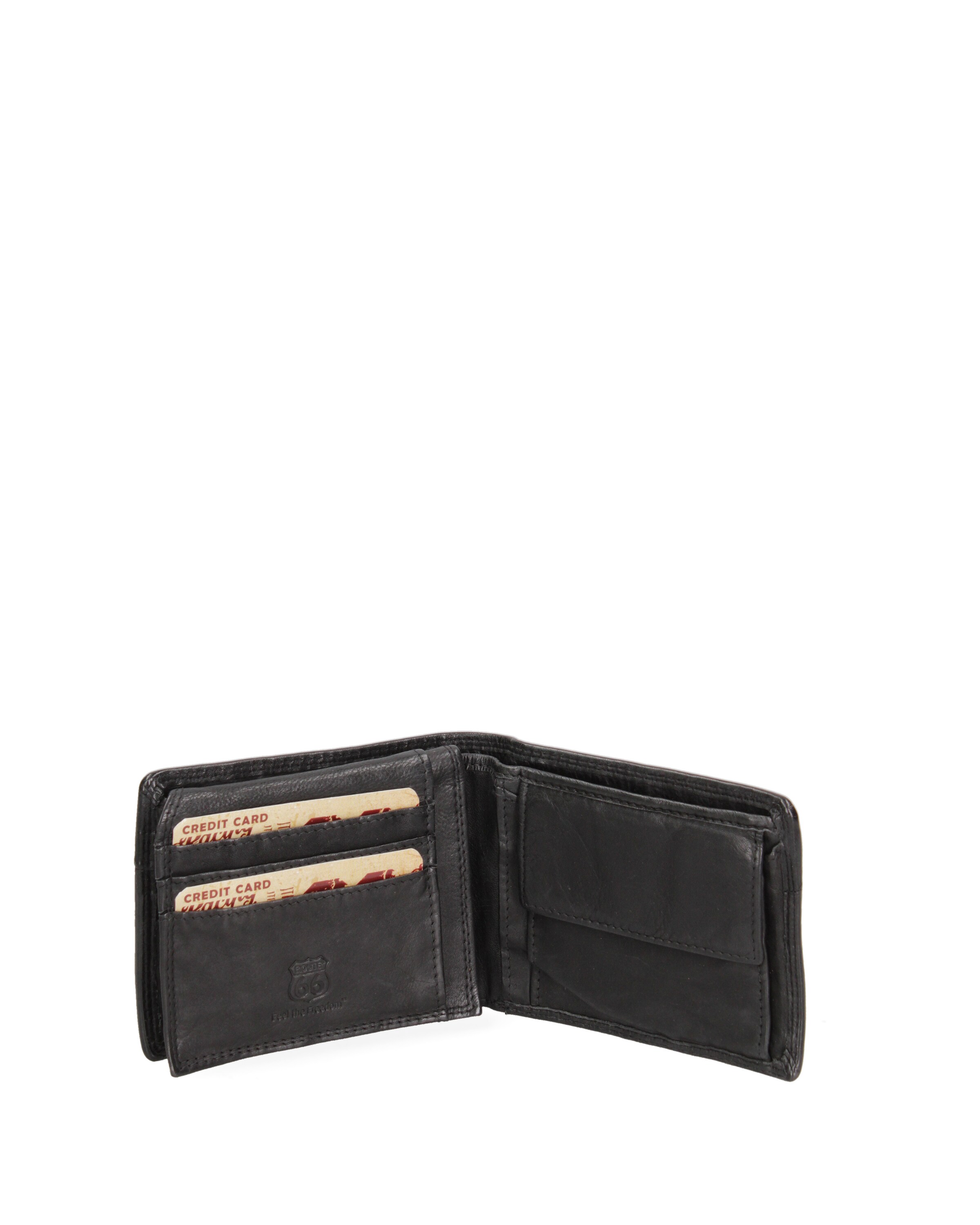 Porte-monnaies Route 66 en noir