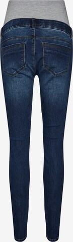 MAMALICIOUS Skinny Jeans 'Emma' i blå