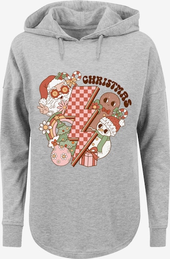 F4NT4STIC Sweatshirt 'Groovy Christmas' in grau / mischfarben, Produktansicht