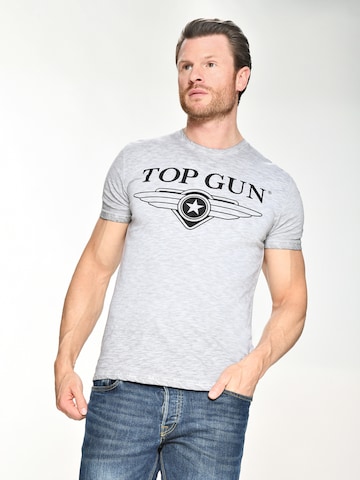 TOP GUN Shirt in Grey: front