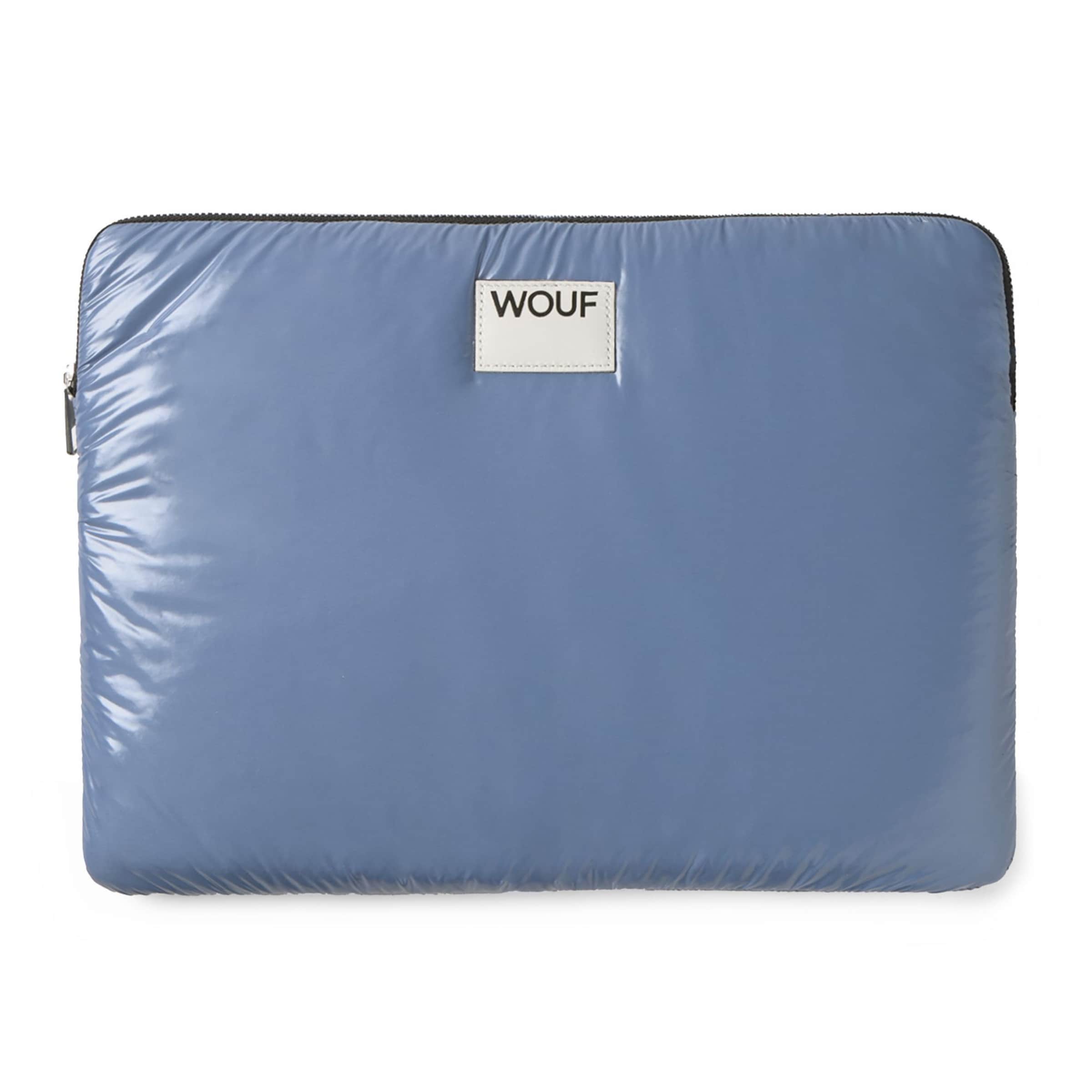 Sac d’ordinateur portable 'Glossy' Wouf en bleu : devant